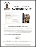 1993 Michigan Fab 5 Autographed NCAA Program 10 Sigs Beckett AC95534