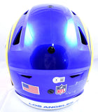 Kurt Warner Autographed Rams F/S Speed Flex Helmet- Beckett W Hologram *Yellow