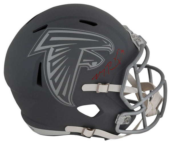 Michael Penix Jr. Signed Falcons SLATE Riddell Full Size Replica Helmet (SS COA)
