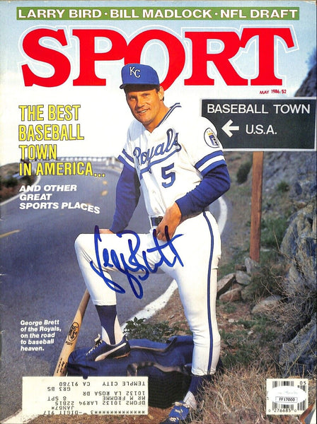 George Brett Signed Kansas City Royals Sport Magazine JSA FF17000