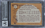 Lakers Magic Johnson Authentic Signed 1981 Topps #21 Card Auto 10 BAS Slabbed