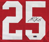 Melvin Gordon Signed Wisconsin Custom Red Jersey
