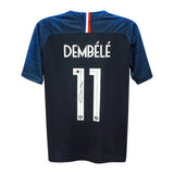 Ousmane Dembele Signed France Soccer Jersey #11 with Beckett COA