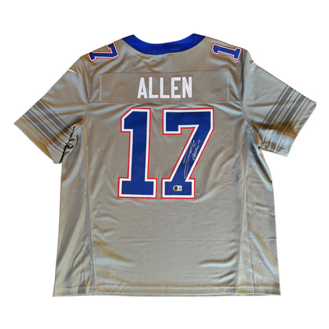 JOSH ALLEN SIGNED BUFFALO BILLS NICKEL CITY NIKE LIMITED JERSEY BECKETT QR