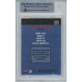 Andre Johnson Signed 2003 Fleer Tradition 277 Slabbed Trading Card Beckett 49350