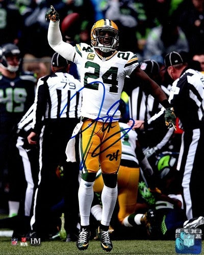 Packers Super Bowl XLV Champ Corner JARRETT BUSH Signed 8X10 Photo #2 AUTO