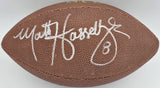 Matt Hasselbeck Autographed Signed NFL Leather Football Seahawks MCS Holo #64070