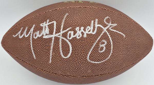 Matt Hasselbeck Autographed Signed NFL Leather Football Seahawks MCS Holo #64070