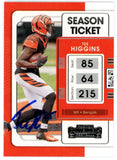 Tee Higgins Autographed 2021 Panini Contenders #20 Trading Card Beckett 50244