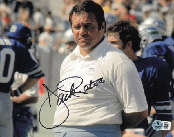Jack Patera Autographed Signed 8x10 Photo Seahawks 1st Coach Beckett QR #BS36869
