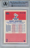 Sidney Moncrief Signed 1986-87 Fleer #75 Rookie Card Beckett 10 Slab 42952