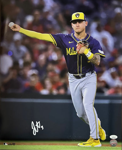 Brewers Infielder JOEY ORTIZ Signed 16x20 Photo #2 AUTO - JSA