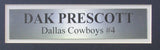 Dak Prescott Signed Dallas Cowboys Football Jersey Framed Beckett 187210