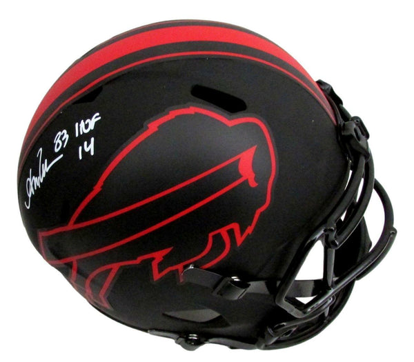 Andre Reed Bills Signed/Inscr Full Size Eclipse Rep Football Helmet JSA 158610