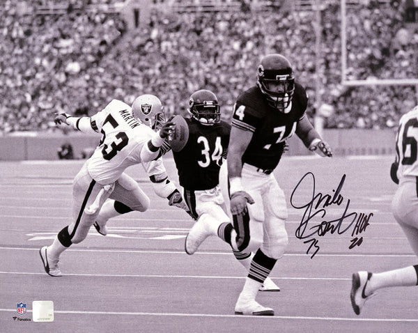 Jim Covert Signed Chicago Bears B&W Action 16x20 Photo w/HOF'20 - (SCHWARTZ COA)