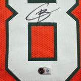 Autographed/Signed Cooper Barkate Miami Orange College Jersey BAS COA