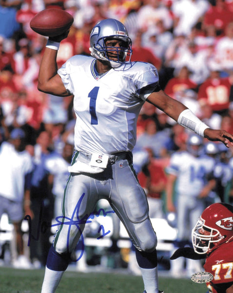 Warren Moon Autographed Signed 8x10 Photo Seattle Seahawks MCS Holo #63532