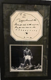 Muhammad Ali Autographed & Inscribed Framed Drawing Collage - JSA LOA