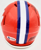 HUNTER RENFROW AUTOGRAPHED CLEMSON ORANGE SPEED MINI HELMET BECKETT 191546
