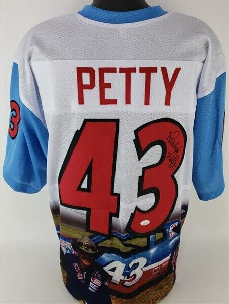 Richard Petty Signed 'The King' Nascar Football Jersey (JSA Witness COA)