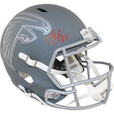 Julio Jones Autographed Atlanta Falcons F/S Slate Helmet Beckett 51896