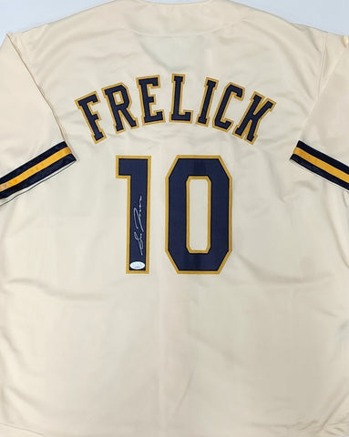 Brewers SAL FRELICK Signed Custom Replica Cream Jersey AUTO - JSA