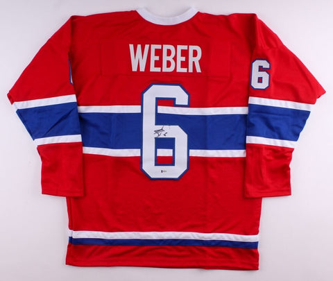 Shea Weber Signed Canadiens Jersey (Beckett) 49th Overall pick 2003 NHL Draft