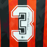Paolo Maldini Signed Vintage AC Milan Home Soccer Jersey #3 with Beckett Witness