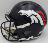 Russell Wilson Autographed Blue Full Size Helmet Broncos Fanatics DQ16478452
