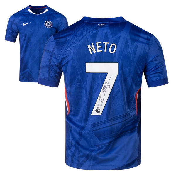 Pedro Neto Signed Chelsea FC 2025-26 Home Soccer Jersey #7 with Beckett Witness