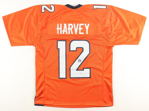 R J Harvey Signed Denver Broncos Jersey (JSA) Ex-UCF Running Back 2nd Rnd Pk /RB