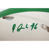 Devonta Smith Signed Philadelphia Eagles Proline Helmet Retro Beckett WIT 58618