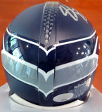 SHAQUEM & SHAQUILL GRIFFIN AUTOGRAPHED SEAHAWKS MINI HELMET MCS HOLO 134373