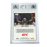 Jon Jones Signed 2022 Panini Prizm UFC Flashback #24 - BGS 9 AUTO WITNESSED