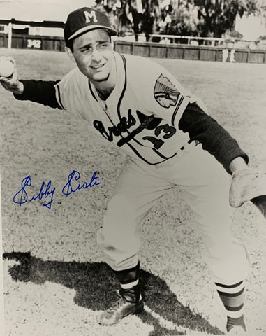 Milw Braves SIBBY SISTI (d) Signed 8X10 Photo #1 AUTO