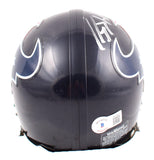 JJ Watt Autographed Houston Texans Mini Helmet- Beckett W Hologram *Silver