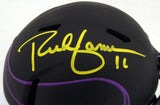 RICH GANNON AUTOGRAPHED VIKINGS ECLIPSE BLACK SPEED MINI HELMET BECKETT 190033