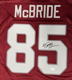 TREY MCBRIDE - Signed Custom Red Jersey AUTO - Arizona Cardinals - BAS
