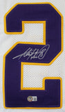 Adrian Peterson Authentic Signed White Pro Style Jersey BAS Witnessed 2