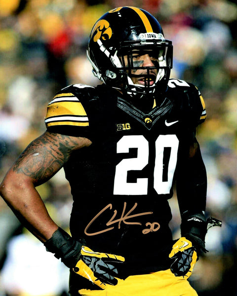 Iowa Hawkeyes CHRISTIAN KIRKSEY Signed 8x10 Photo #1 AUTO ~ Packers Linebacker
