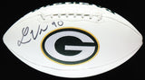 Lukas Van Ness Signed Green Bay Packer Logo Football (Beckett) 2023 1st Round Pk
