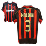 Paolo Maldini Signed AC Milan Home Soccer Jersey #3 with Beckett COA