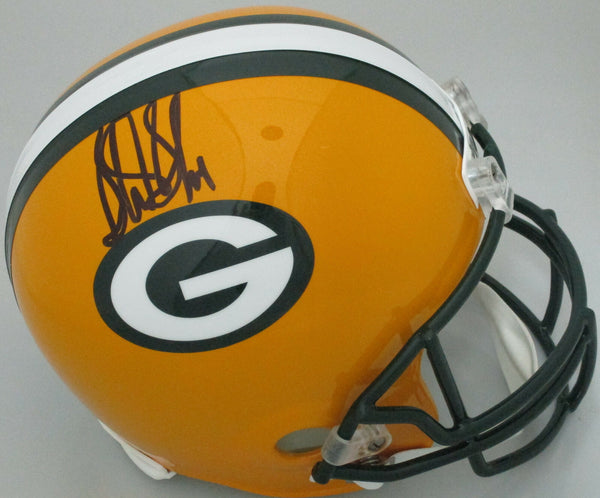 Packers HOF'er STERLING SHARPE Signed Full Size Replica VSR4 Helmet AUTO - BAS