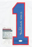 Bill Parcels Signed New York Giant Jersey (JSA COA) 2xSuper Bowl Champion Coach