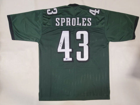DARREN SPROLES SIGNED AUTOGRAPHED PRO STYLE CUSTOM XL JERSEY BECKETT QR