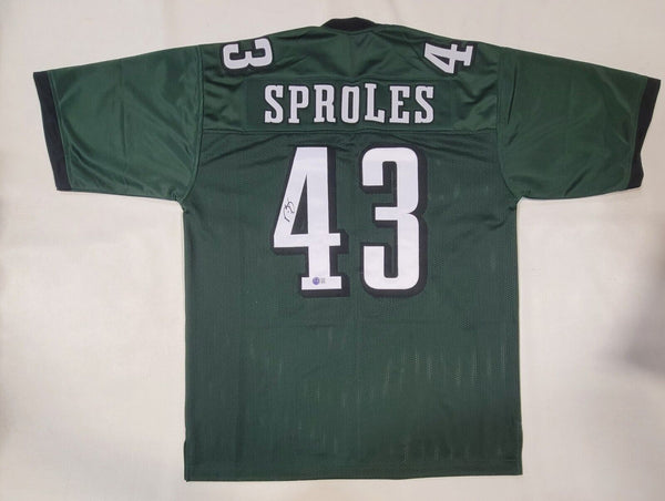 DARREN SPROLES SIGNED AUTOGRAPHED PRO STYLE CUSTOM XL JERSEY BECKETT QR