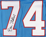 Bruce Matthews Signed Houston Oilers Jersey (JSA COA) 14xPro Bowl (1988-2001)