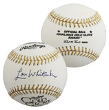 Tigers Lou Whitaker Signed Rawlings Gold Glove Logo OML Baseball BAS #BV01150