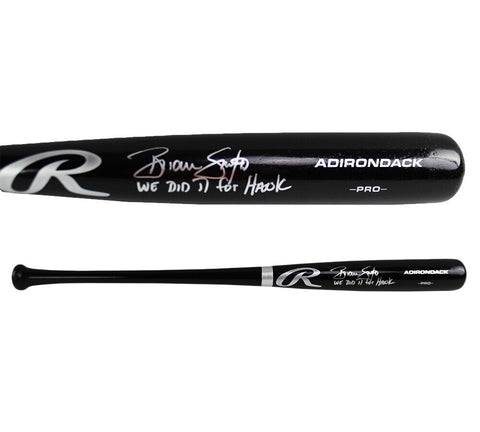Brian Snitker Signed Atlanta Braves Rawlings Black MLB Bat With "For Hank" Insc