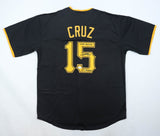 Oneil Cruz Signed Pirates Black Jersey Inscribed "Cruz Missle" & "El Mono" (JSA)